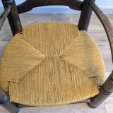 Genuine  Dudouyt style low oak armchair, 1940s