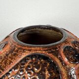 Mid-century modern stoneware mushroom vase by Haico Nitzsche for Søholm, 1960s.