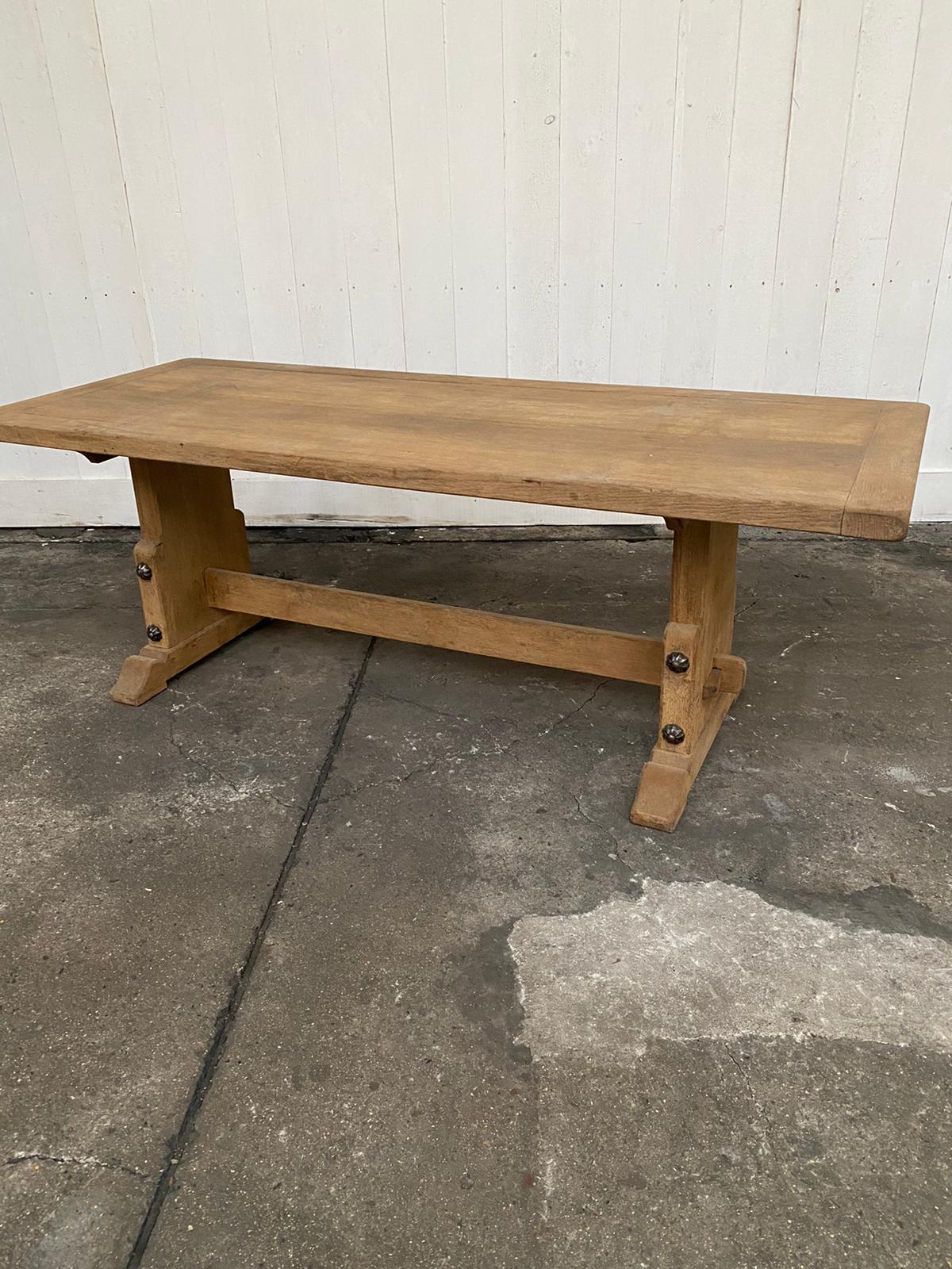 Stripped farmhouse table