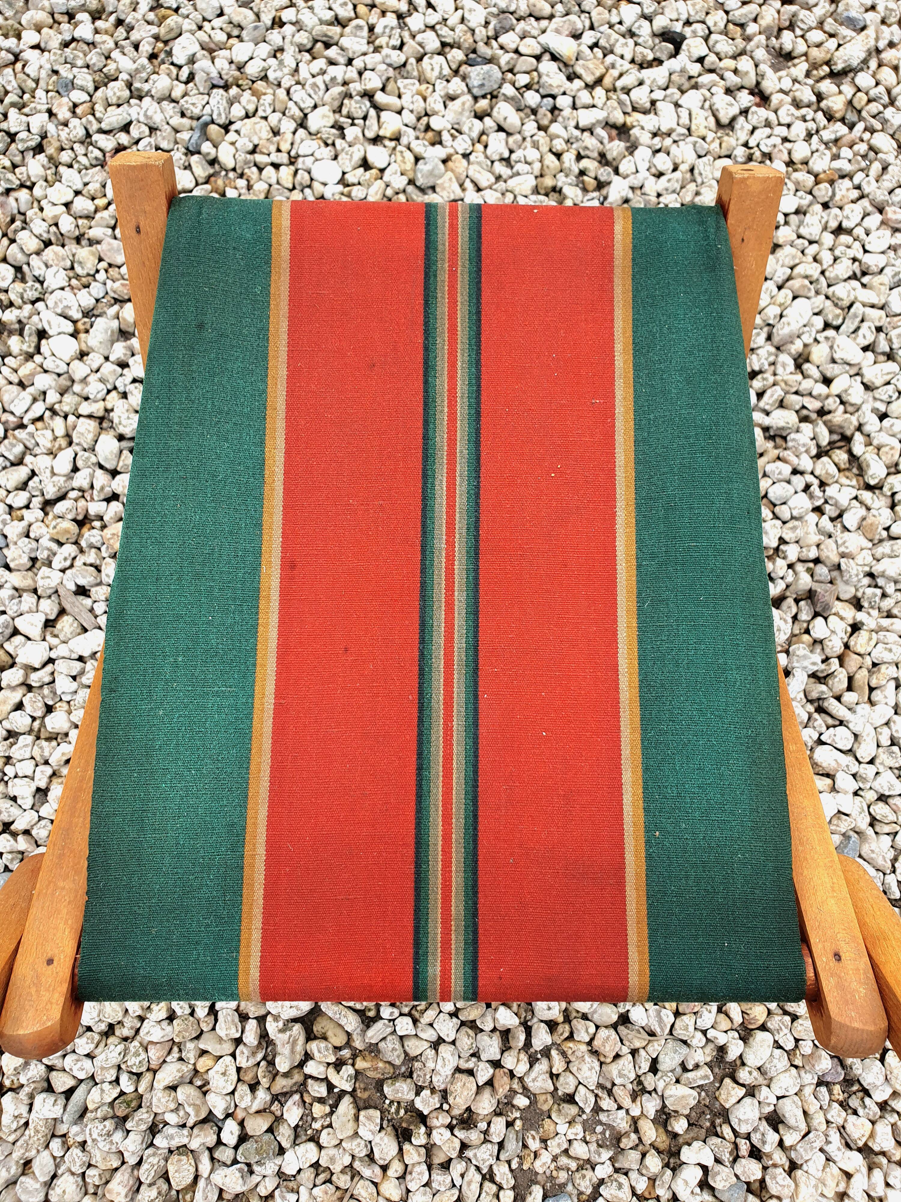 Folding chair of fisherman fabric bayadère