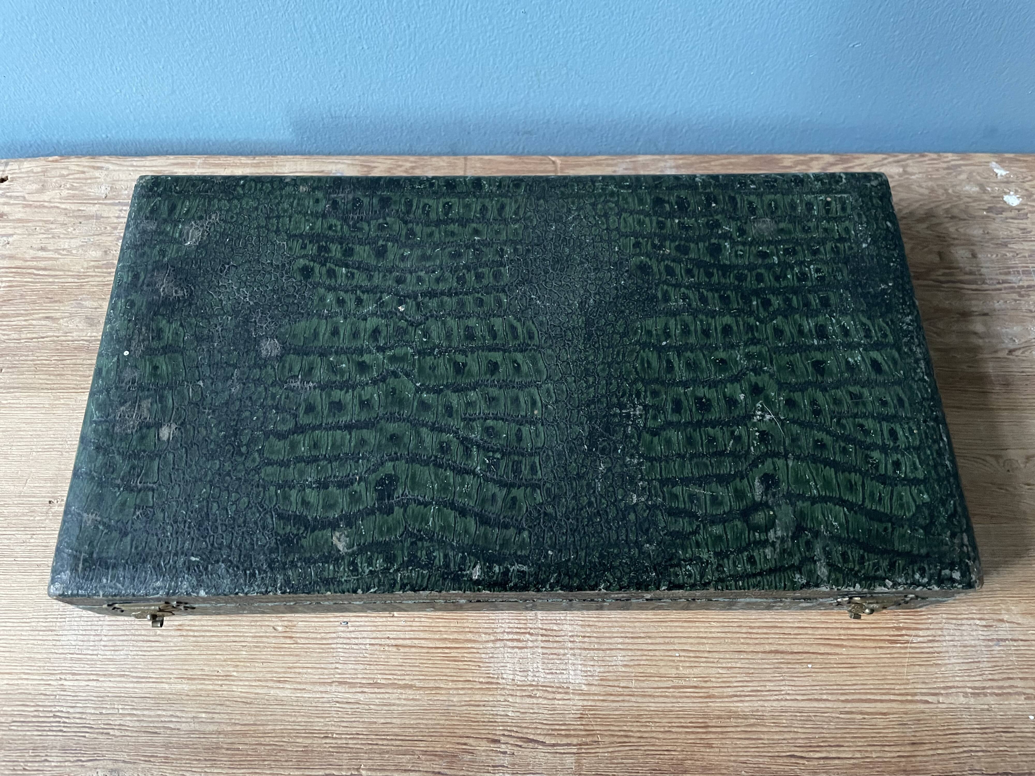 12 antique Ercuis table knives in silver metal