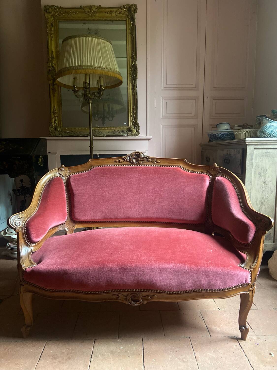Small Louis XV style bench
