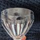Vintage antique foot glass in chiseled crystal