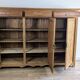 Large solid pitch pine sideboard, 206 x H150 cm, unique piece