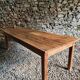 Antique French oak dining table, early 1900s - large farmhouse table for 12 people