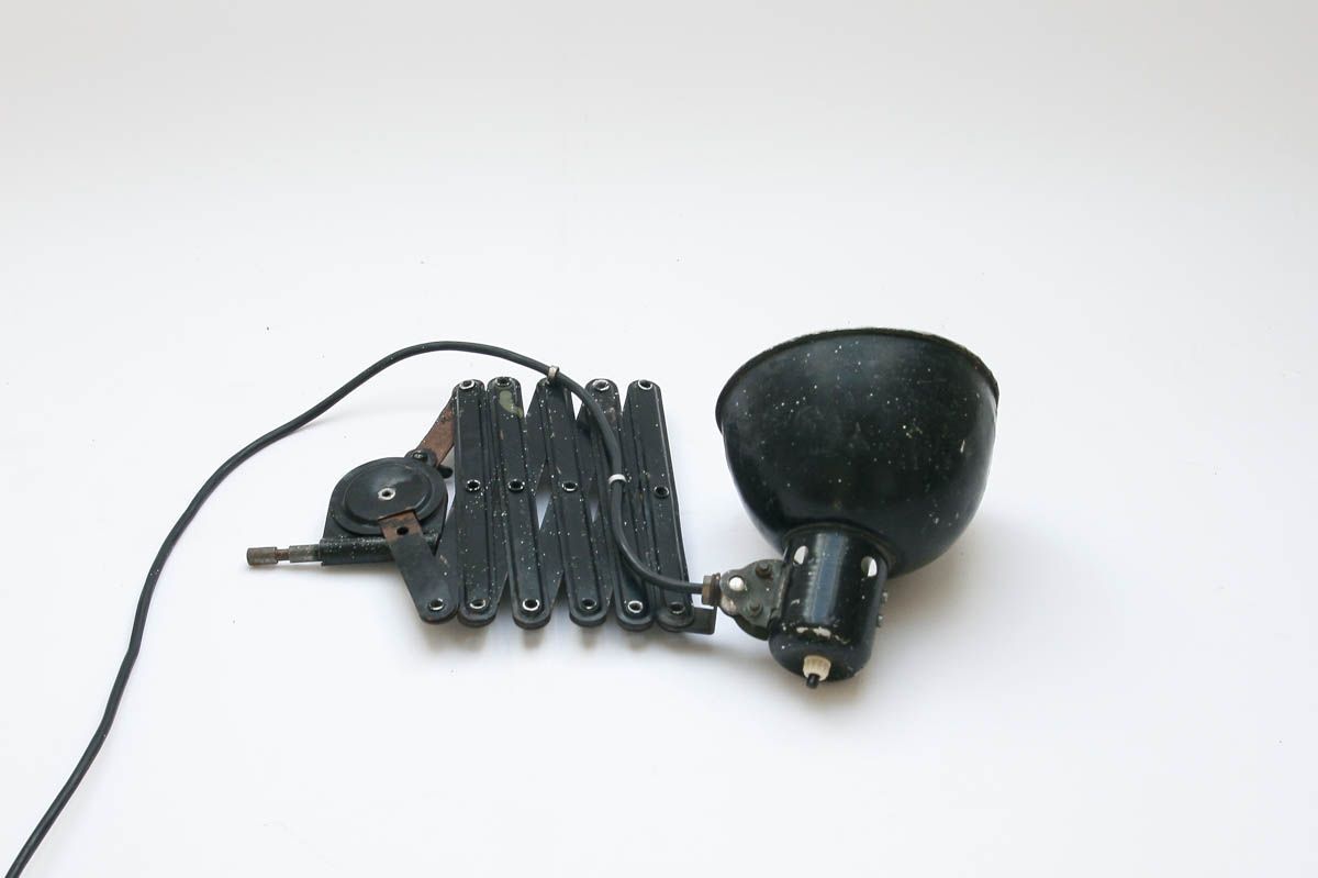 Mid-Century Industrial Scissor Lamp, 1960s