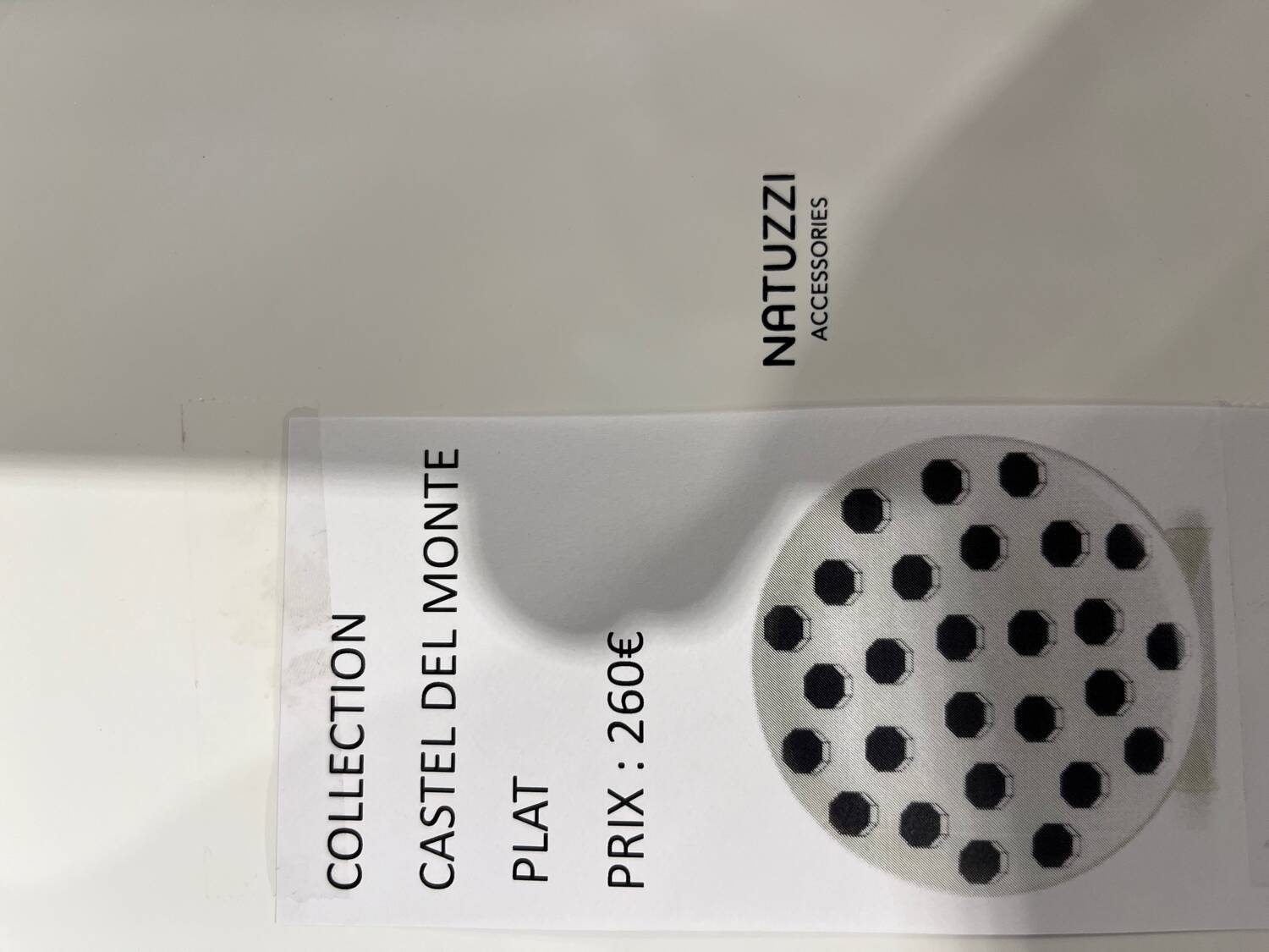 Natuzzi Italia ceramic tray