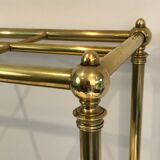 Rectangular umbrella holder in brass and cast iron. french work. around 1900