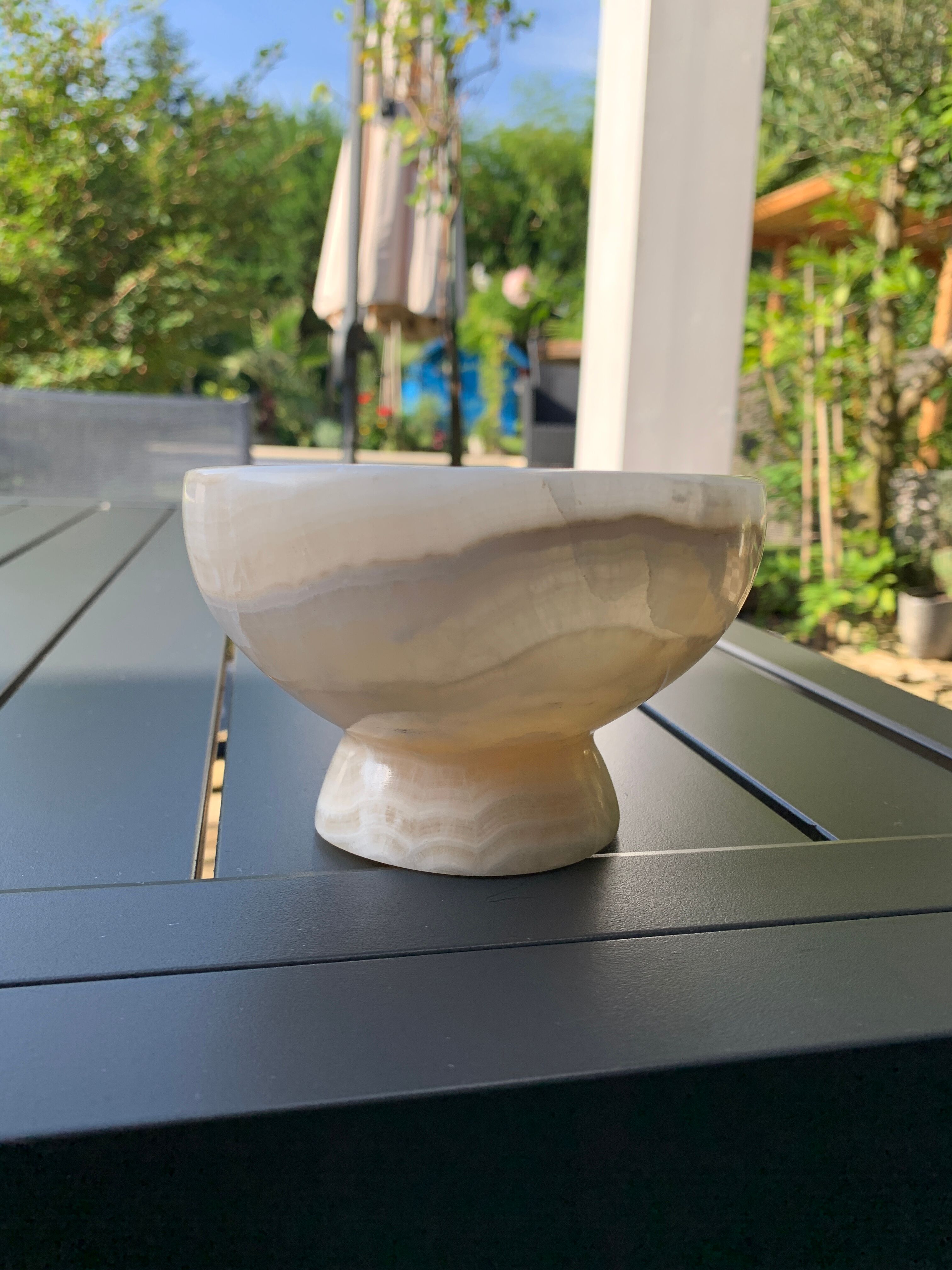 Empty white marble pocket