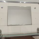 Mirror shelf bathroom 1960s 60x40cm