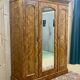 19th-century Victorian wardrobe in light mahogany - dismountable