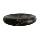 GM vintage black marble round ashtray