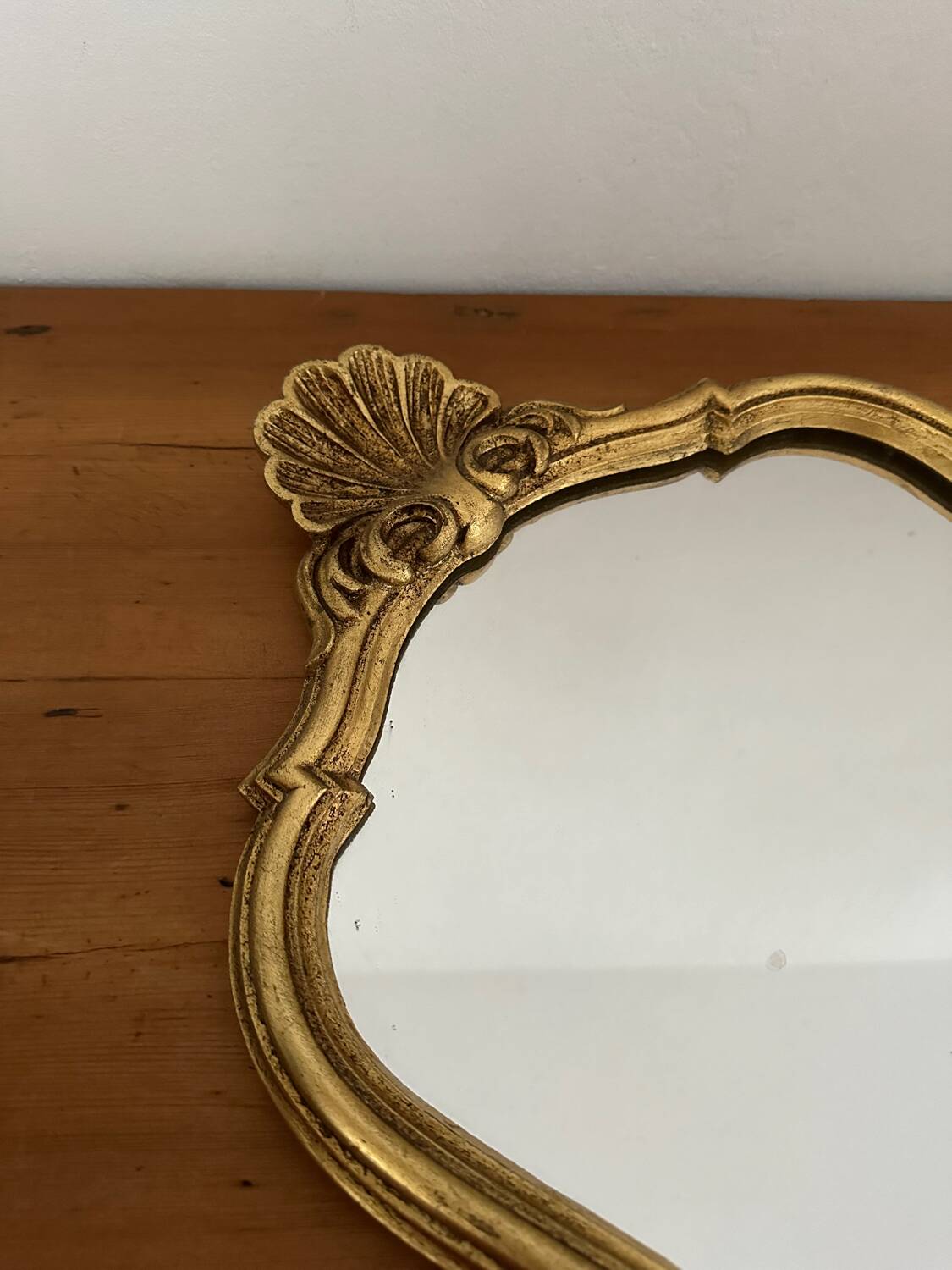 Vintage golden mirror