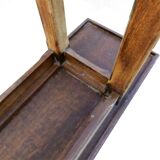 Farm table set and its 2 benches