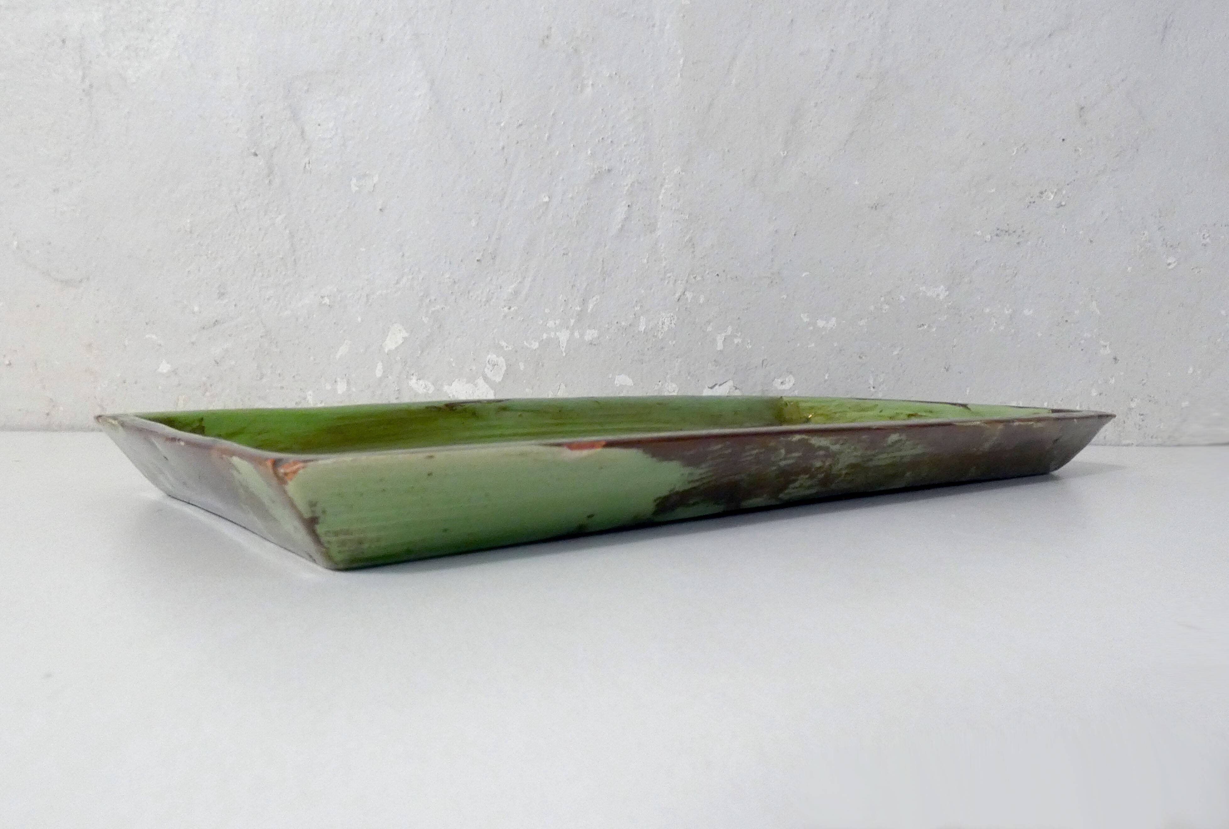 ceramic tray mixed earth marble