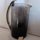 Vintage 70s smoked glass carafe