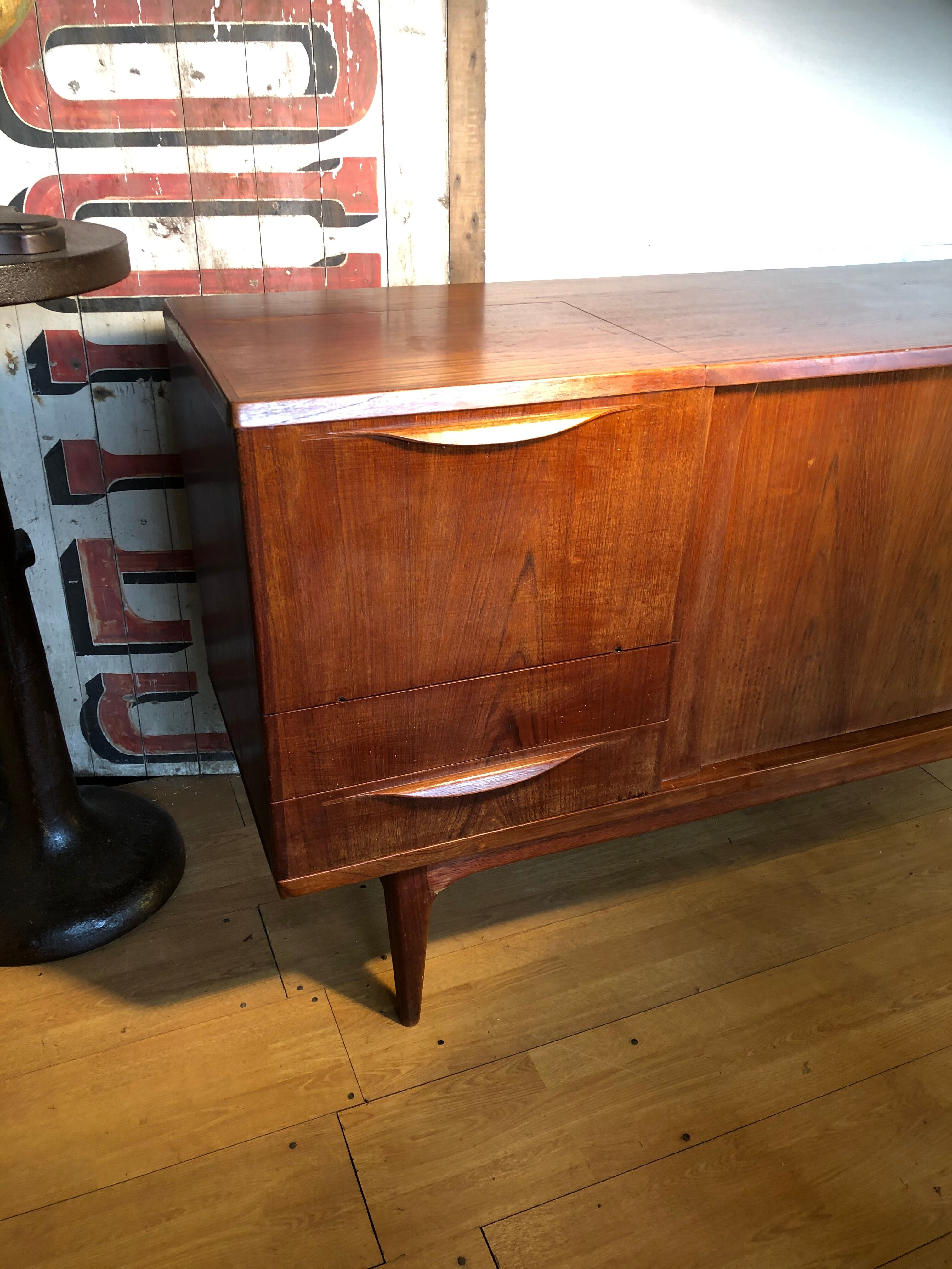 Samcom vintage scandinavian teak sideboard, 1960