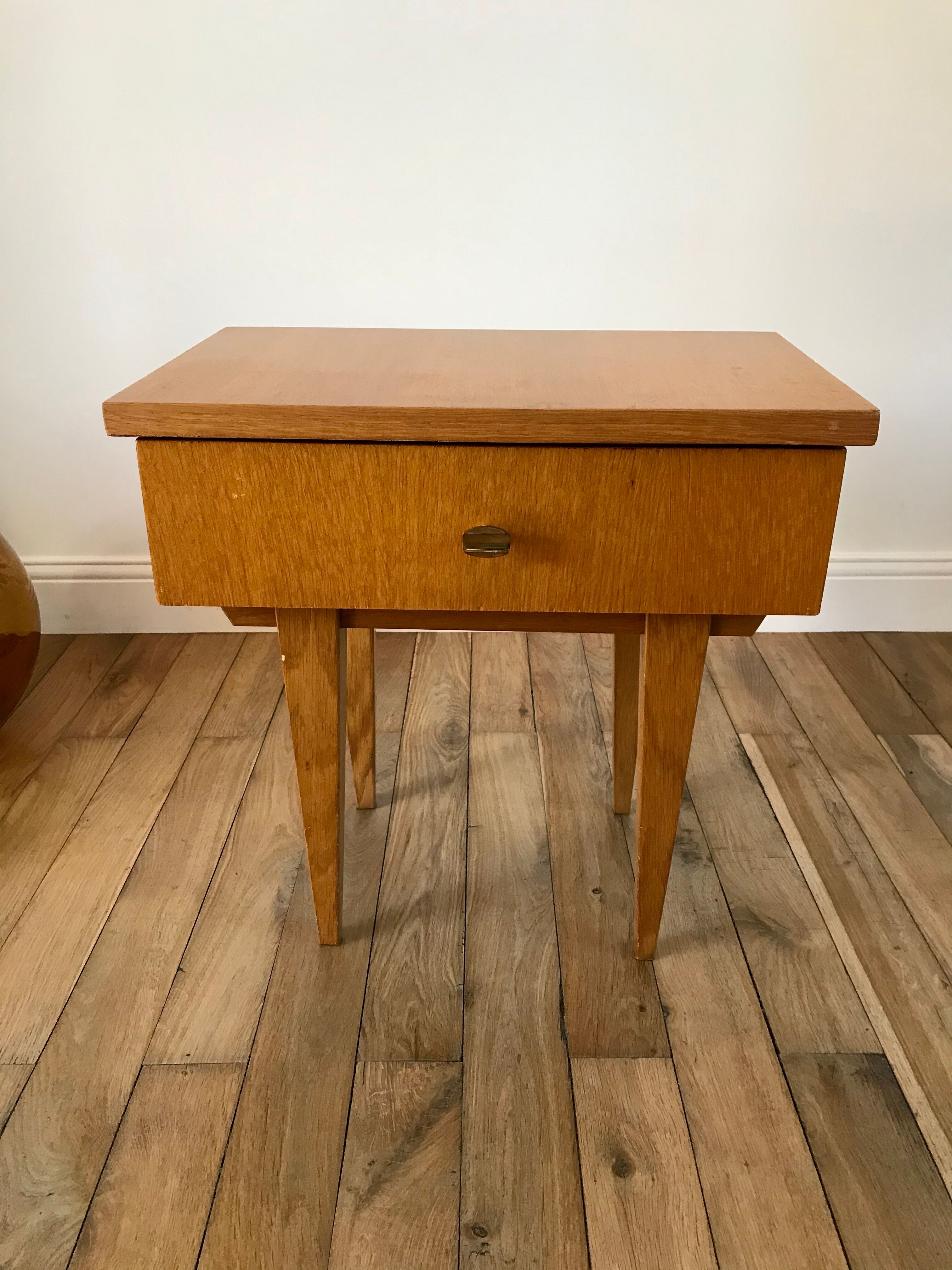 Scandinavian bedside table 50s