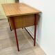 Wooden desk metal feet
