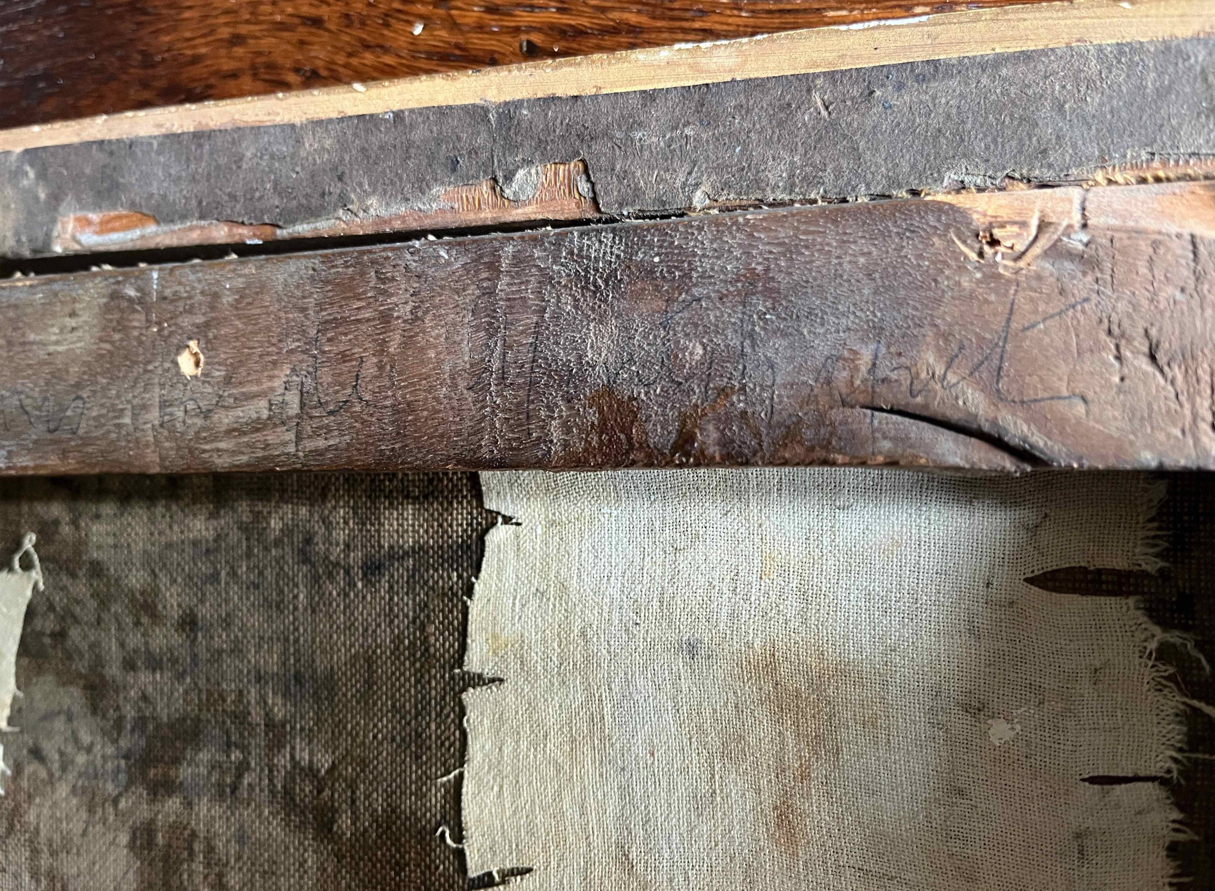 Painting hst xix° animated landscape (camargue - gardian?) signed