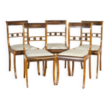 19th Century English Chairs in Sheraton Style, Set of 5