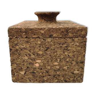 Vintage cork ice bucket