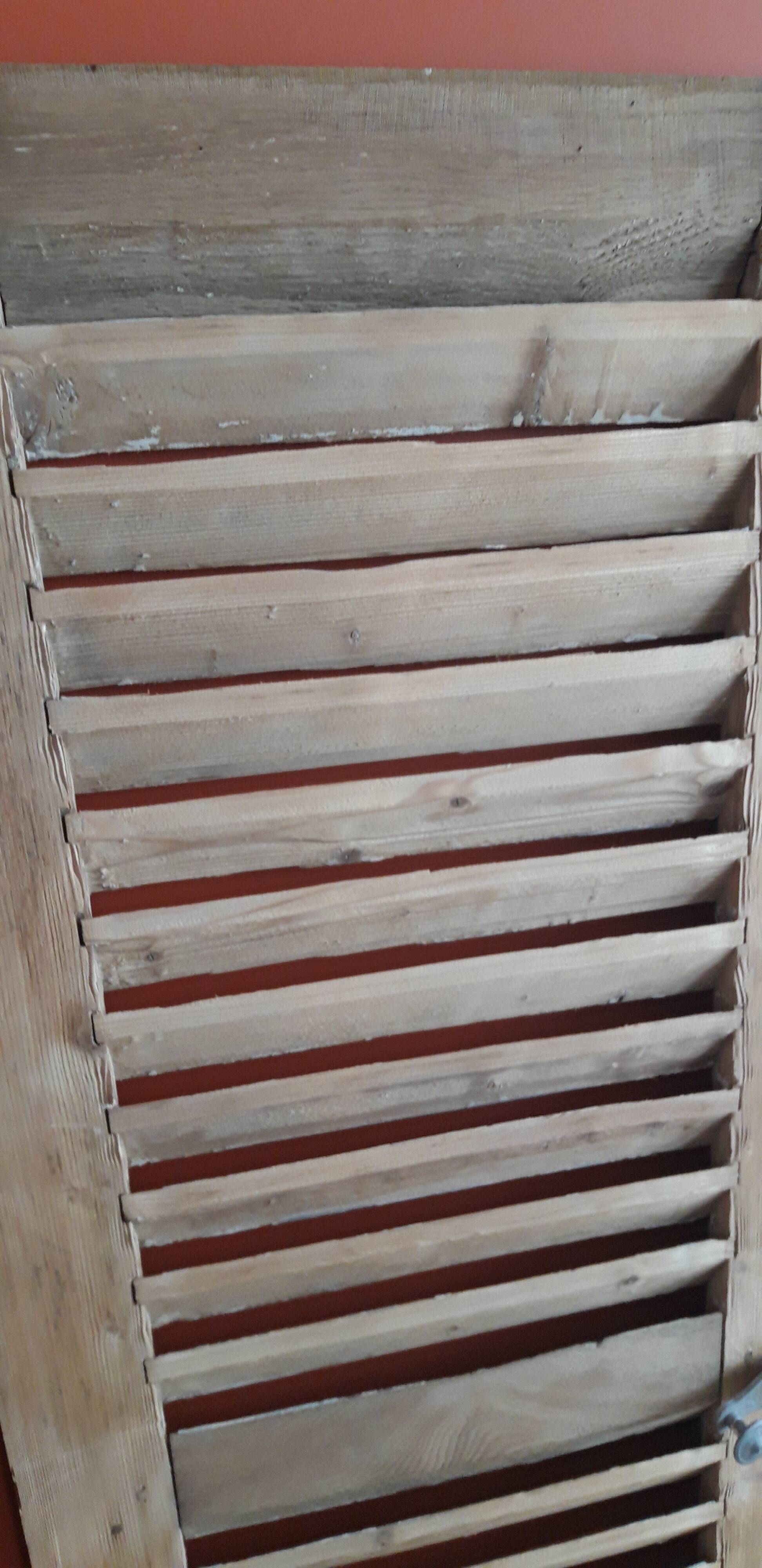 Pair of old unwrapped shutters