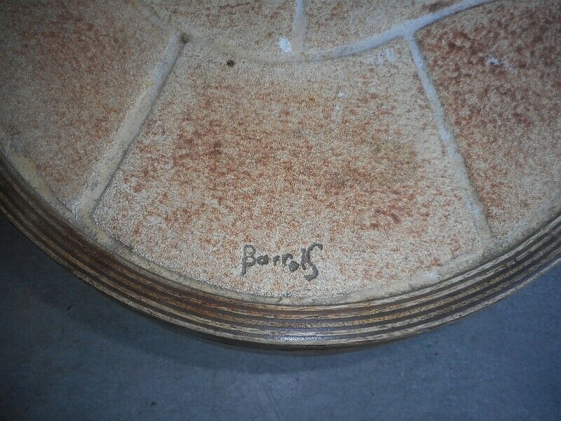 Coffee table signee Barrois faussile vintage