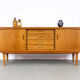Teak sideboard with sliding doors by Bartels, 1977