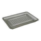 Textured glass vintage platter