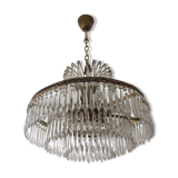 Old waterfall chandelier with grapevines and bronze