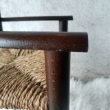 Antique armchair mulched vintage child