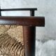 Fauteuil ancien paillé enfant vintage