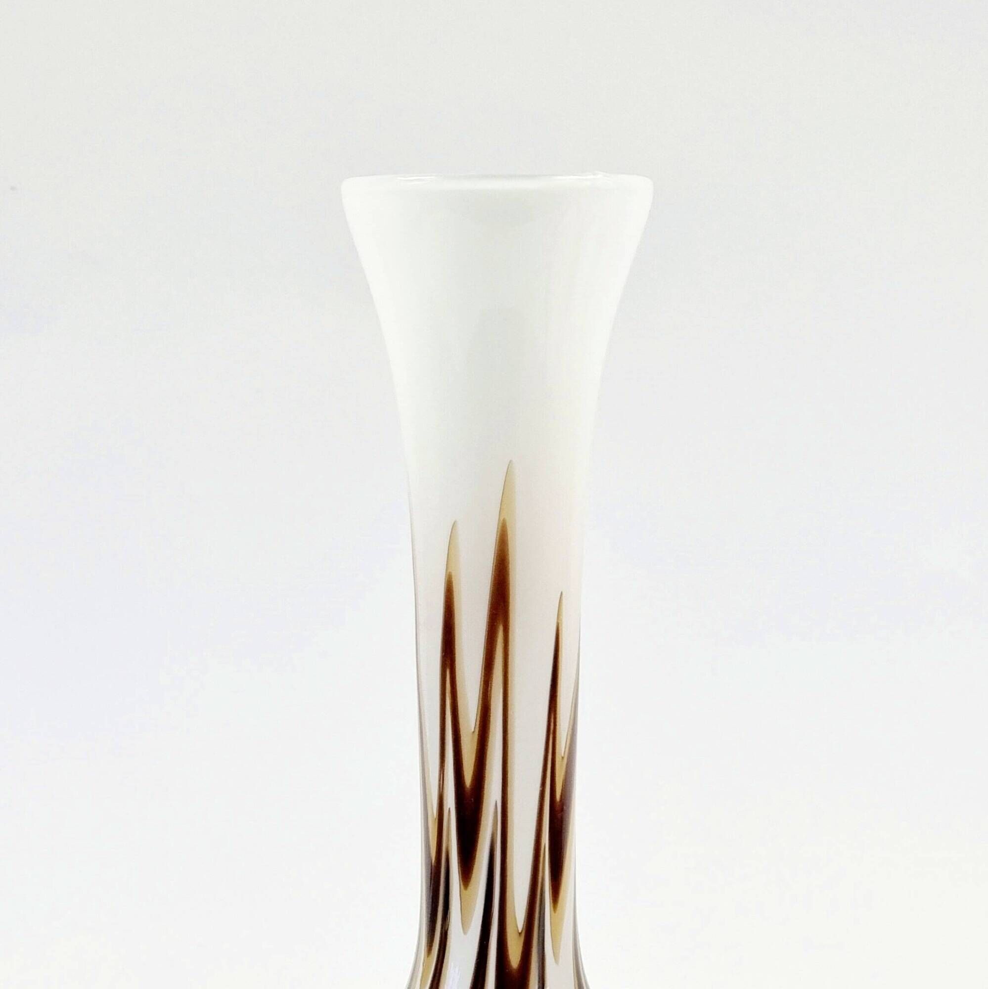 Vintage Pop Art Glass Vase from Opaline Florence, Italy, 1970s