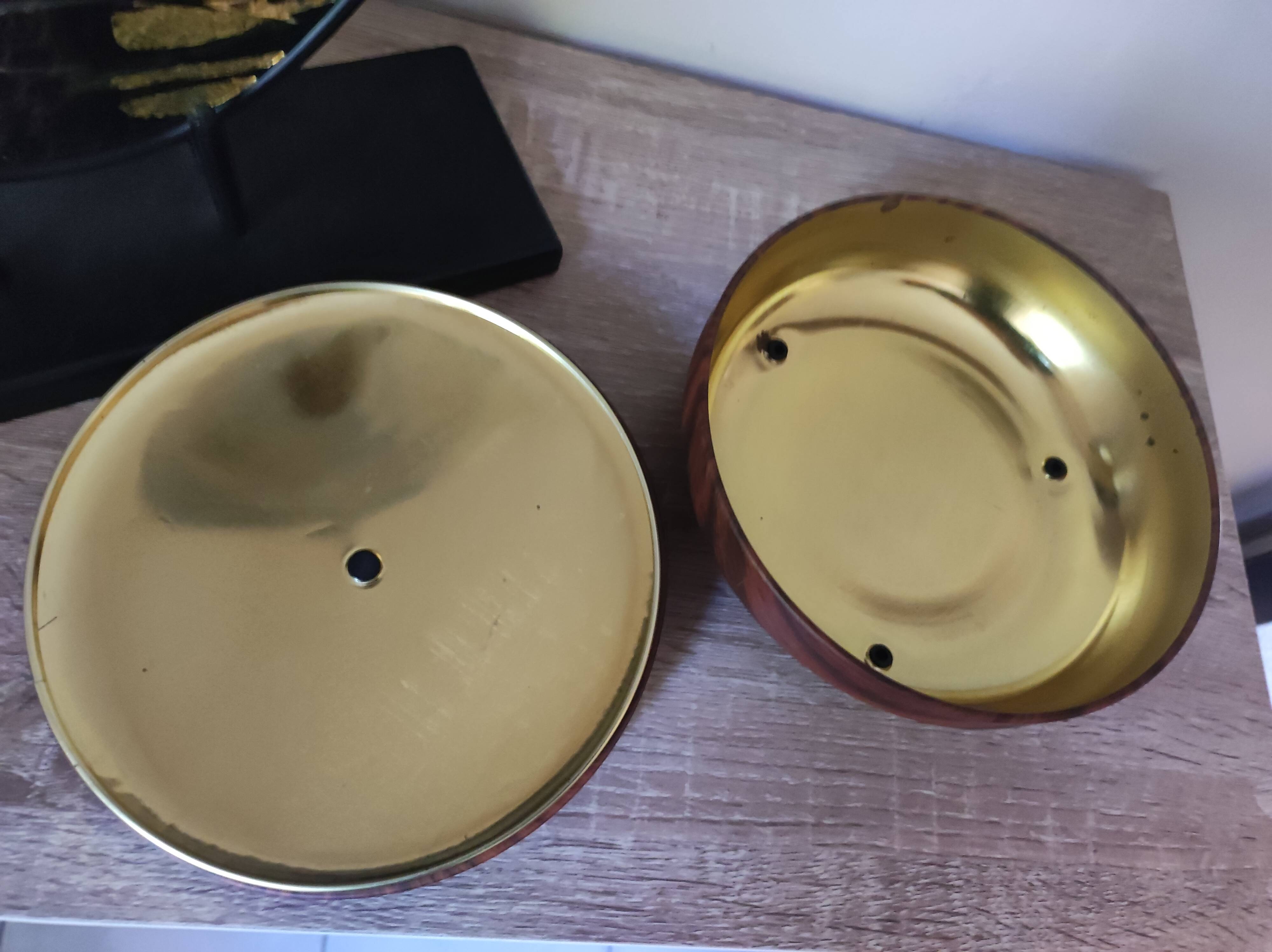 Box metal candy tripod decoration faux wood Scandinavian design