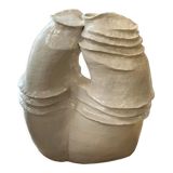 Modernist vase in glazed ceramic