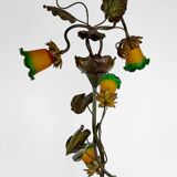 Lampadaire japonisant au Héron de style Art Nouveau,