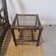 Rattan armchair and table
