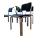 Lot de 4 chaises en acier chromé
