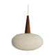 Scandinavian suspension in opaline and teak, 60s