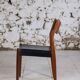 4 Scandinavian Fristho Franeker chairs in teak and skai, 1960.