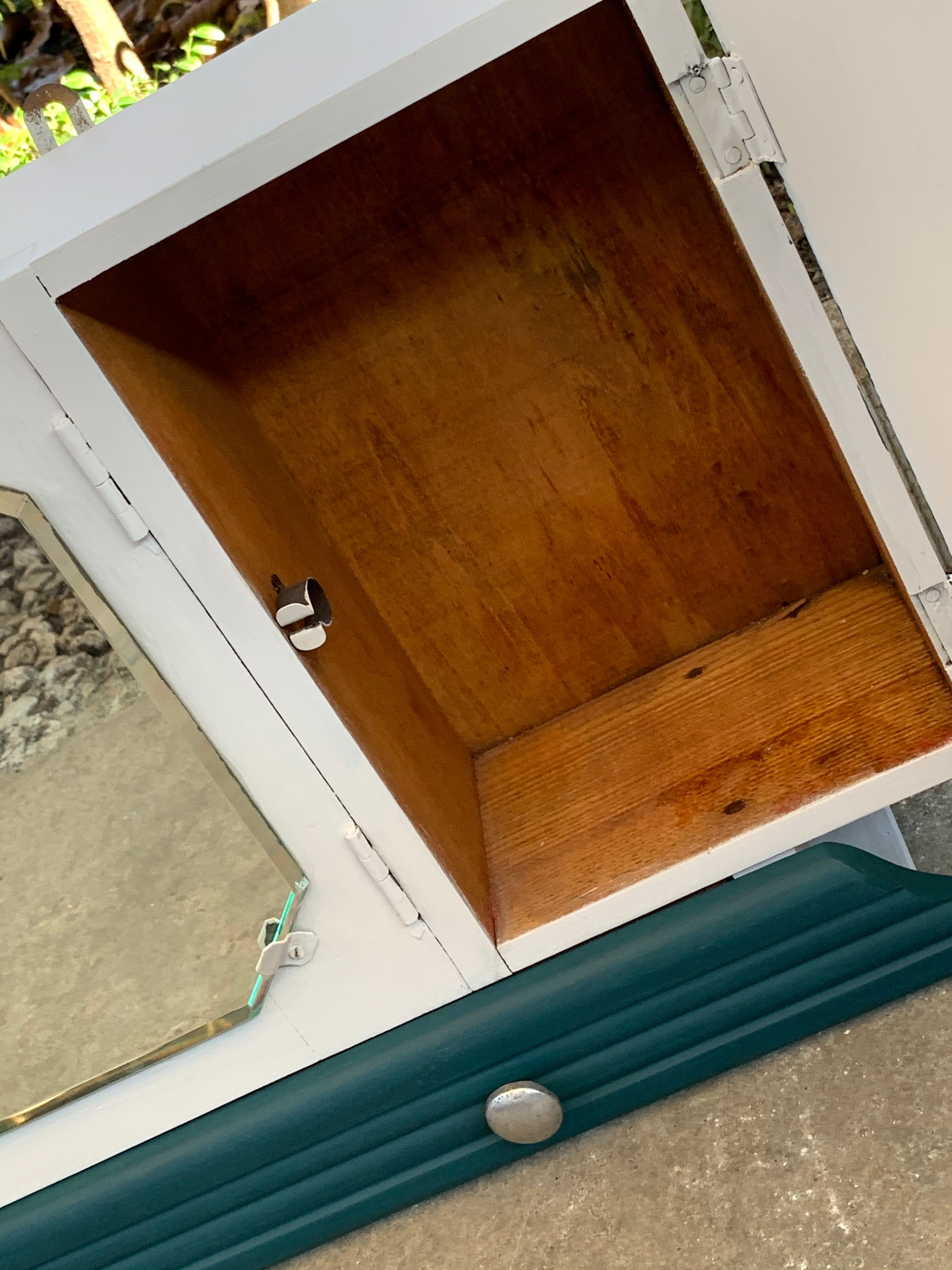 Art deco pharmacy cabinet