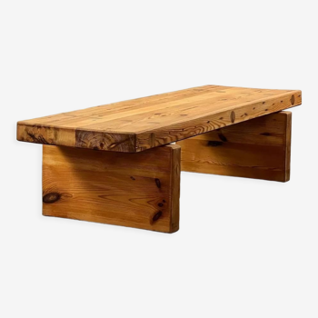 Roland Wilhelmson's pine coffee table / bench