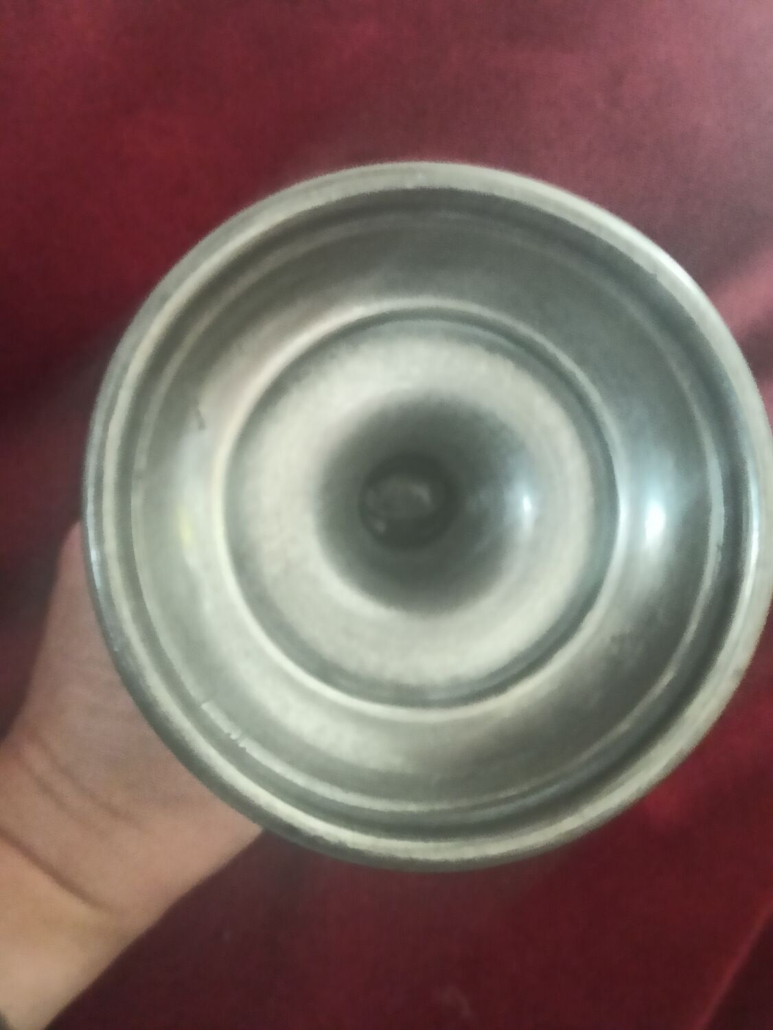 J. Goardere pewter candle holder