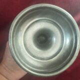 J. Goardere pewter candle holder