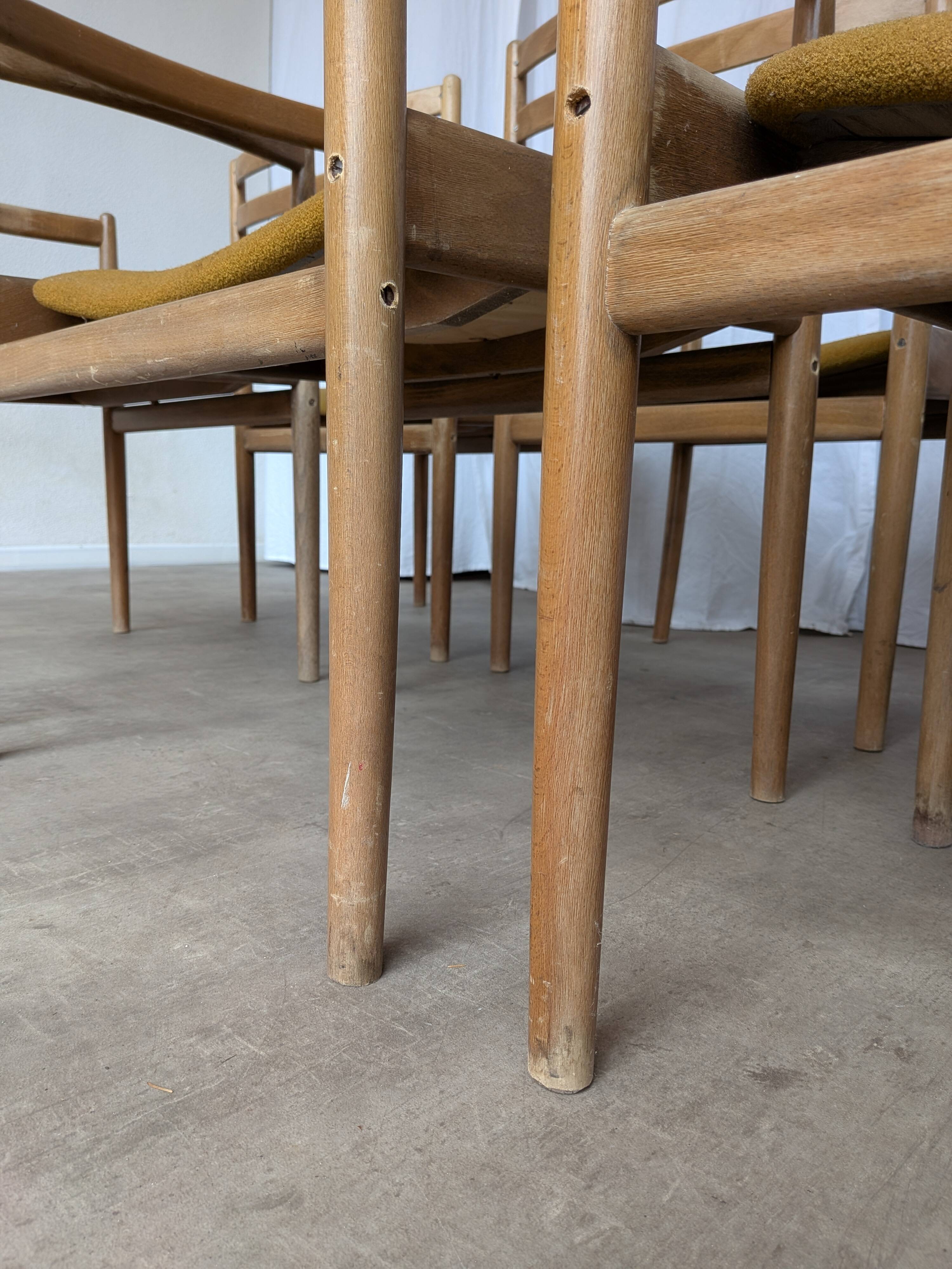 Set of 6 Mid Century STOL Kamnik Armchairs / Yugoslav Vintage Dining Chair
