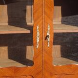 Glass library with rosewood marquetry in the Louis XV style.