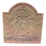 Antique fireplace plate