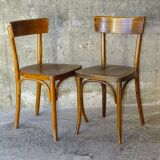 Lot of 2 chairs Thonet 1960 wood