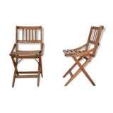 Mid-Century folding chairs for children by Fratelli Reguitti, Italy, set of 2